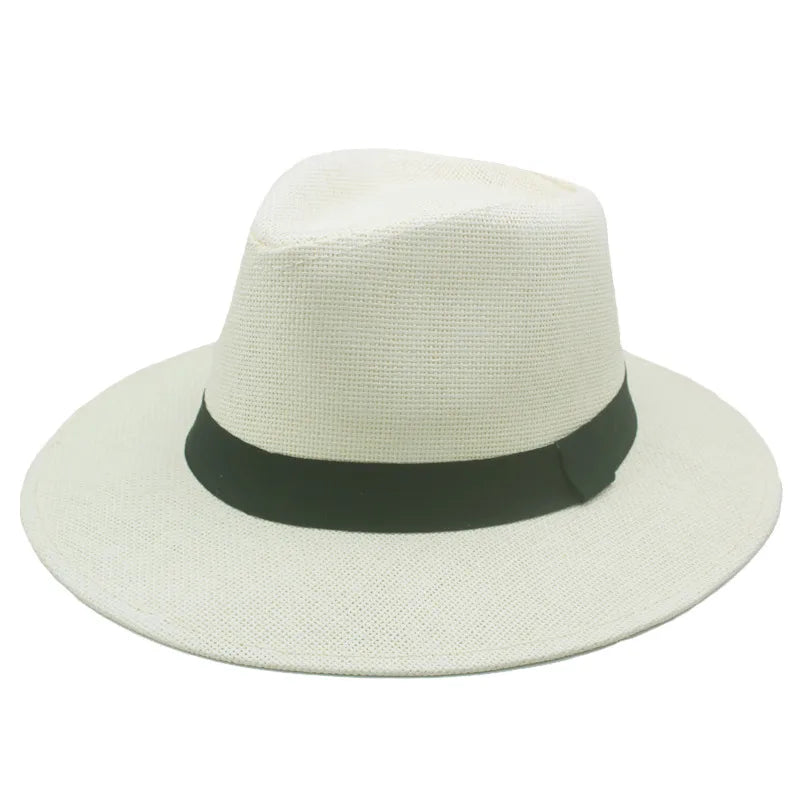 Unisex Retro Classic Style Solid Color Flat Eaves Sun Hat