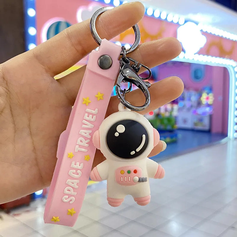 pvc astronaut key pendant astronaut key chain student bag pendant