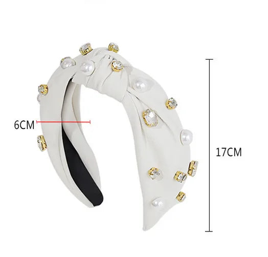 Elegant Lady Women's Solid Color Knot Cloth Hair Band