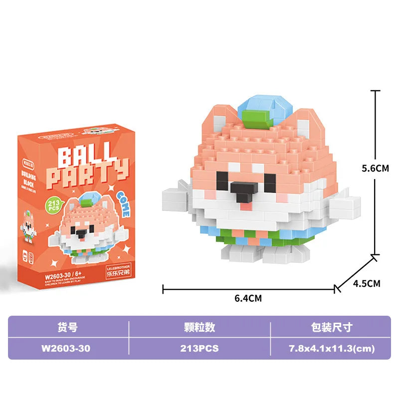 Children Unisex Animal Cartoon Plastic Building Toys