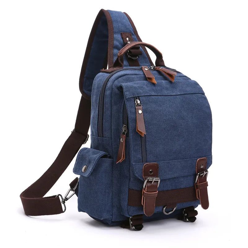 solid color casual travel hiking backpack
