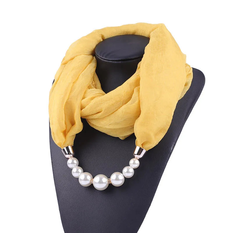 women's commute solid color chiffon scarf