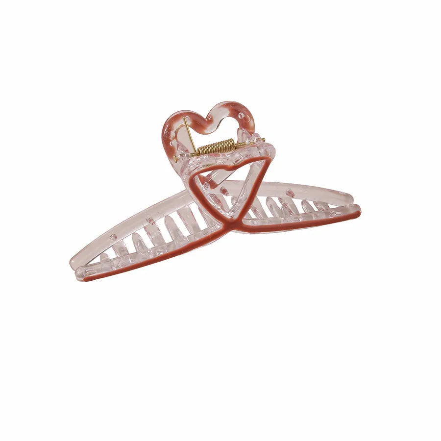women's lady solid color resin stoving varnish hair claws