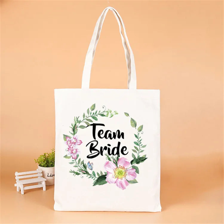 letter linen party gift bags