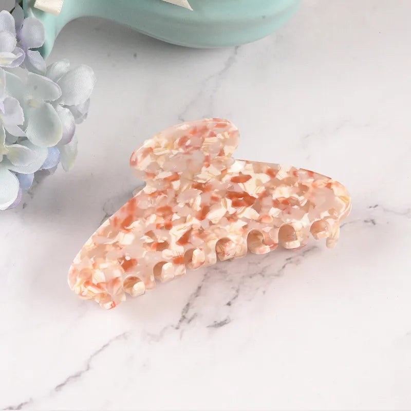 New Style Large Size Acetate Shark Clamp Hair Clip Women Luxury Fashion Hair Accessories Hair Claw For Thick Hair Tail