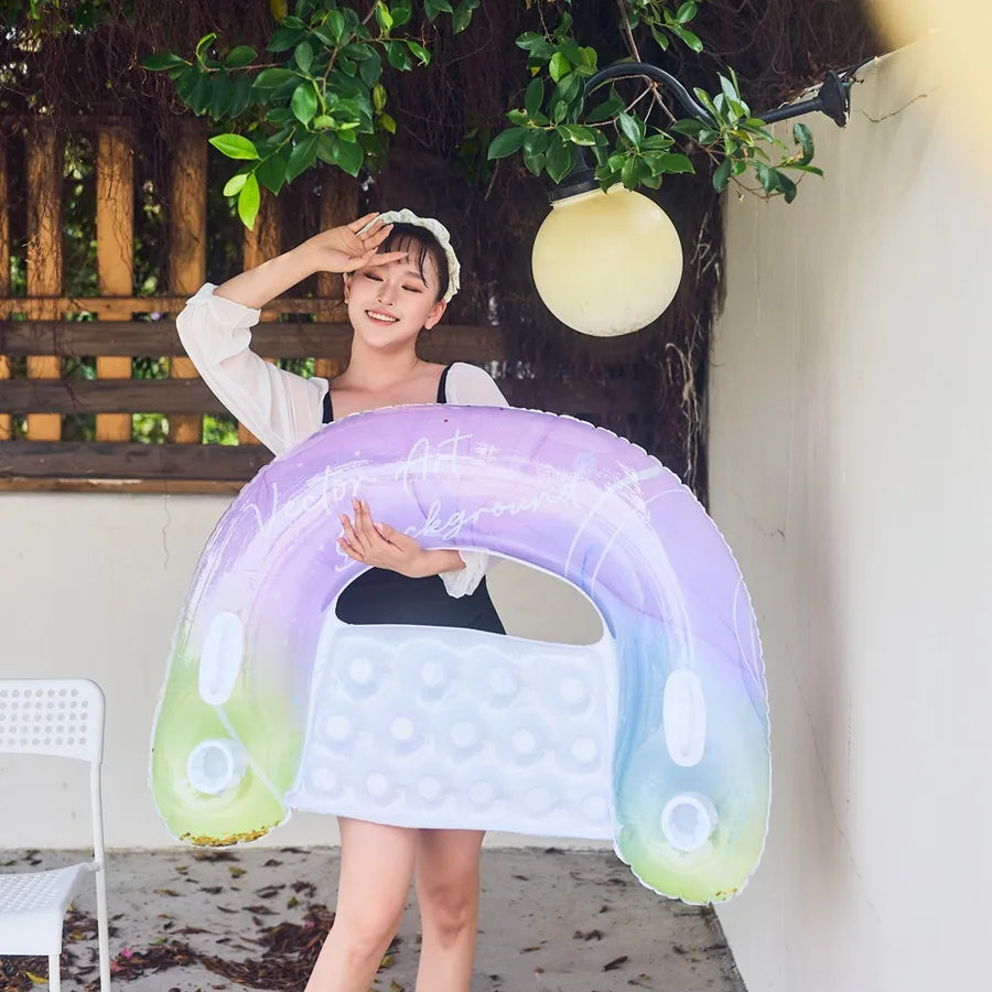 Vacation Rainbow PVC Adults 1 Piece