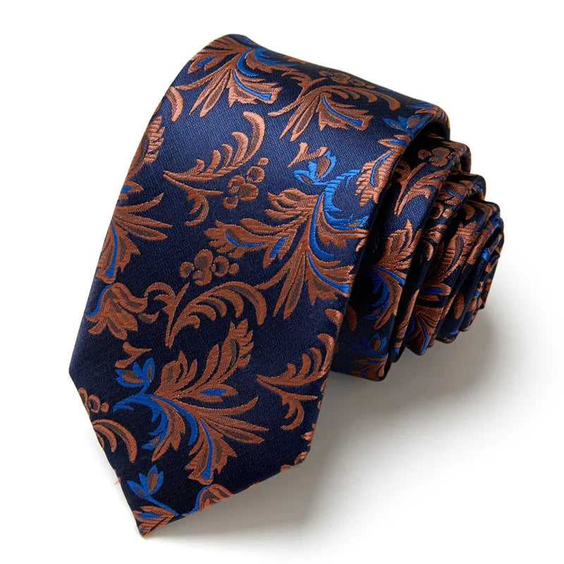 casual geometric waves polyester polyester yarn men's tie