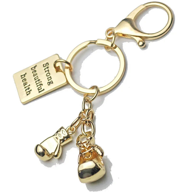 fashion creative fitness weight sheet keychain metal backpack buckle