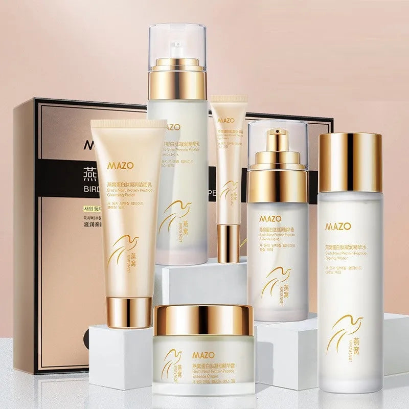 MAZO Bird's Nest Protein Peptide Hydrating Emulsion Set Hydrating and Moisturizing Facial Care Skin Care Beauty Salon Set