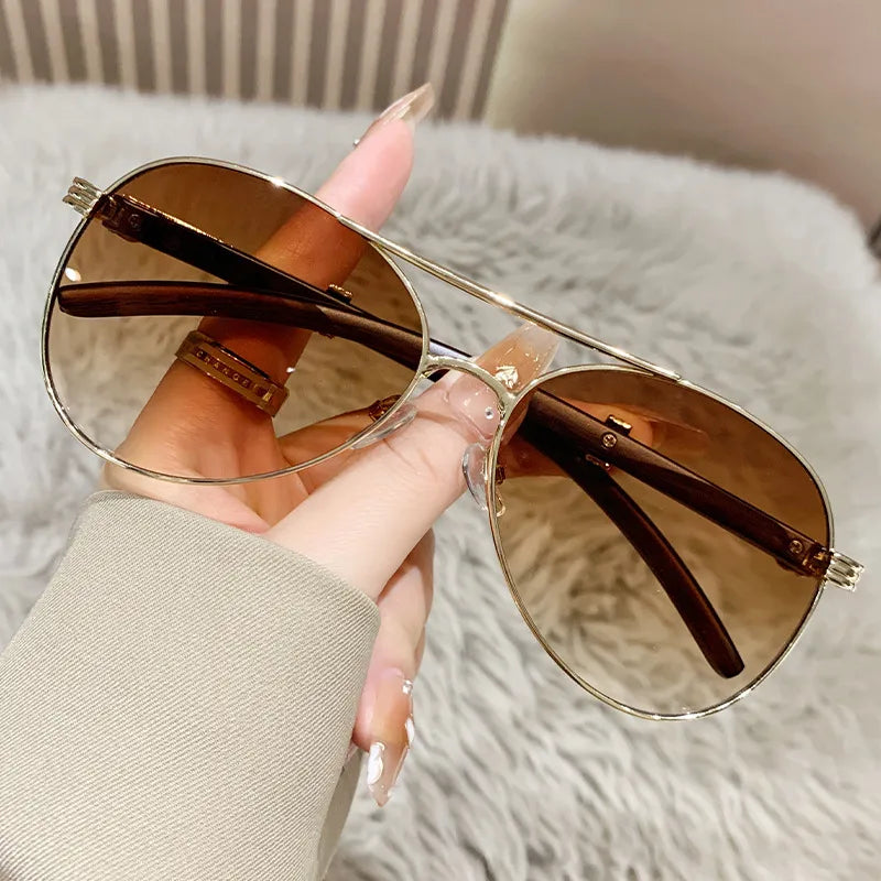 Basic Vacation Simple Style Solid Color Ac toad glasses Full Frame Women's Sunglasses