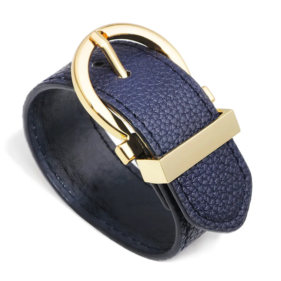 european and american cowhide wide leather ladies bracelet wholesale