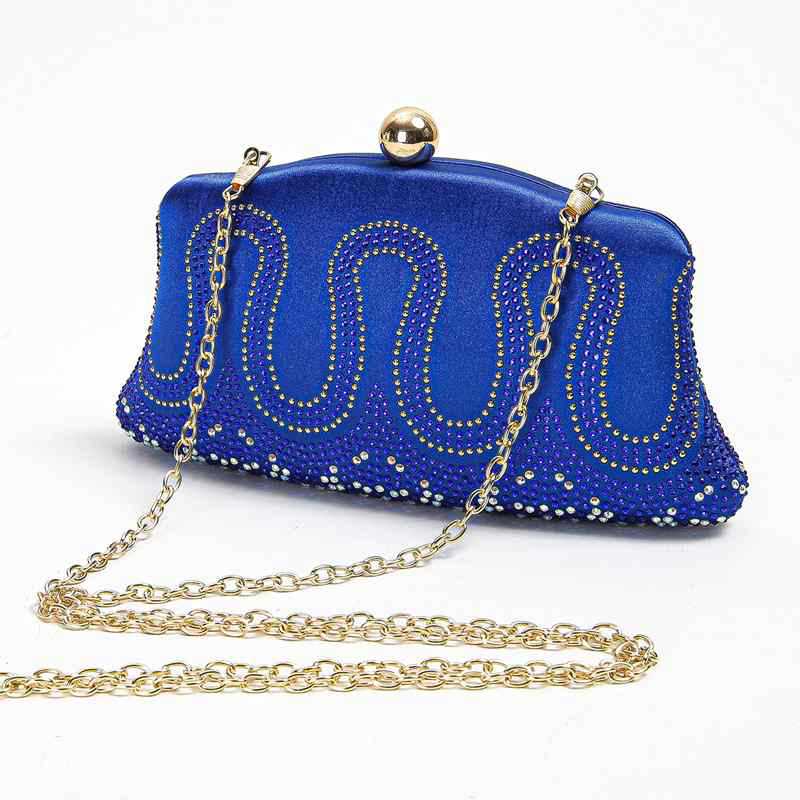 Polyester Geometric Dumpling Shape Evening Bags