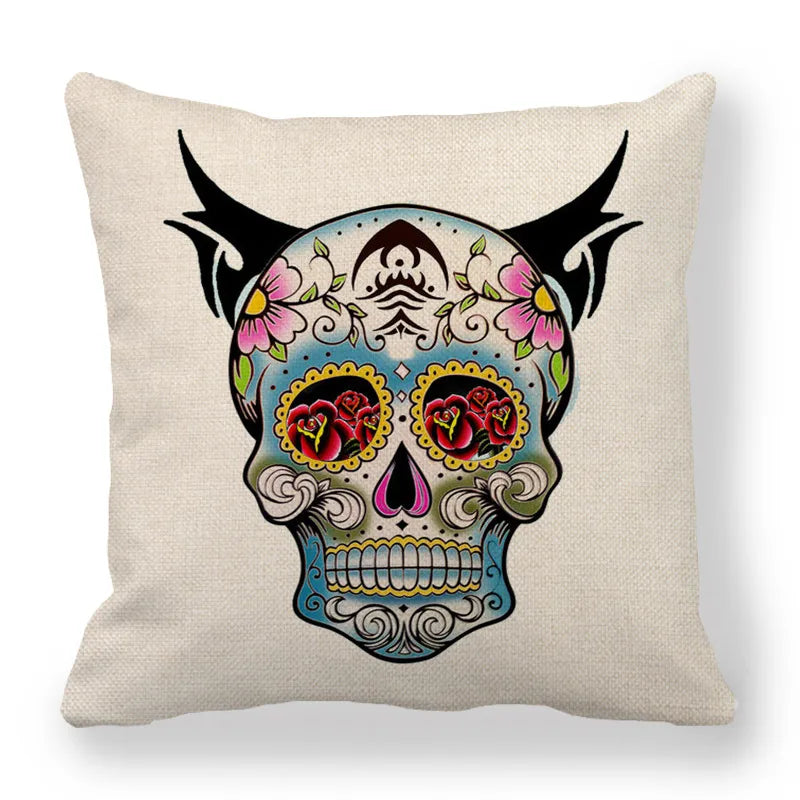 Halloween Fashion Skull Linen Couch & Sofa Decor