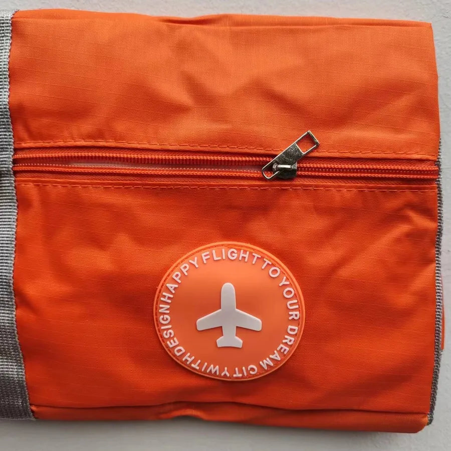 casual solid color oxford cloth travel bags