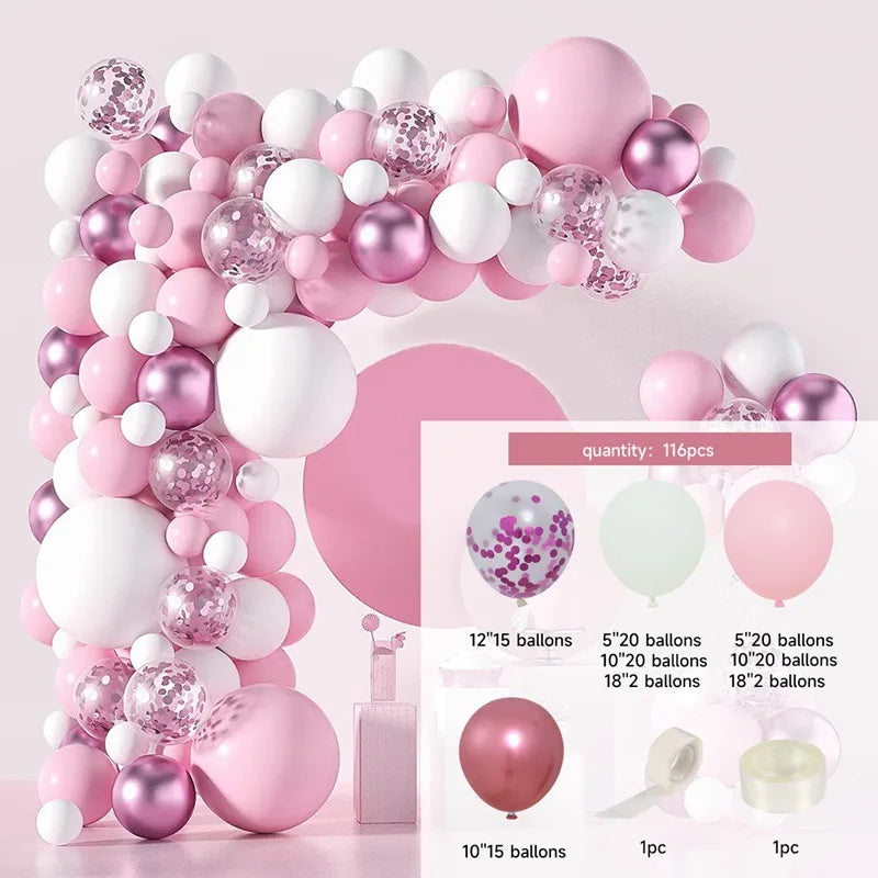 10 Series Birthday Party Decoration Balloon Suit Balloon Chain Arch Wedding Wedding Room Scene Arrangement