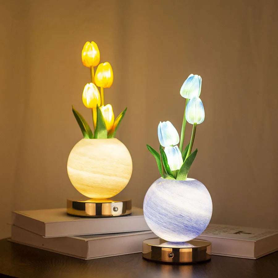 Romantic tulips Glass Lighting Accessories