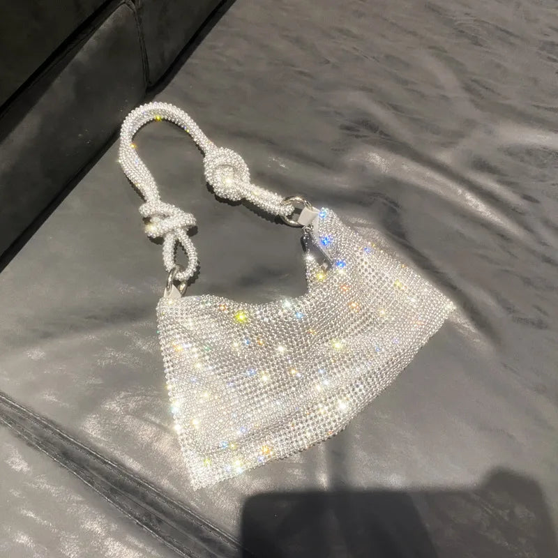 women's small summer rhinestone fashion underarm bag
