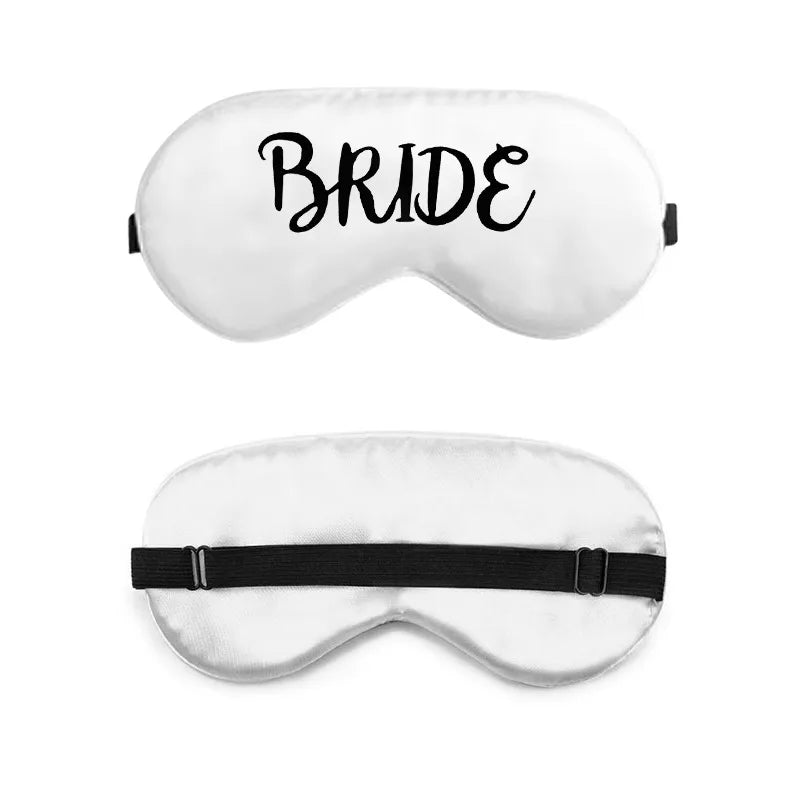 bride and bridesmaid artificial silk eye shield adjustable elastic wedding game bridesmaid gift