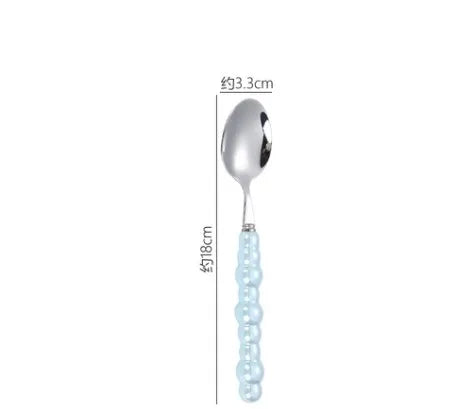 baroque style solid color stainless steel tableware 1 piece 1 set