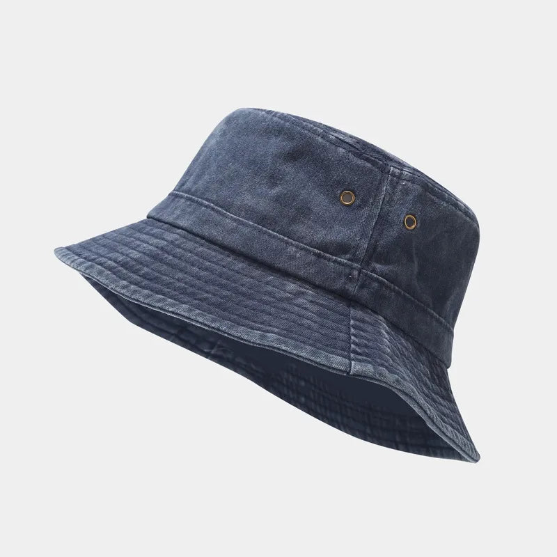 women's elegant basic simple style solid color patchwork flat eaves bucket hat