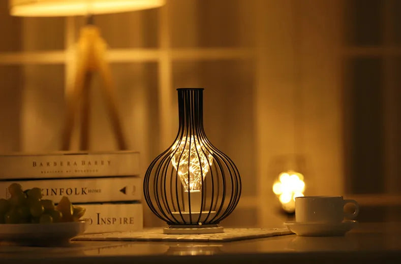 Simple Style Artistic Geometric Iron Indoor Party Night Lights