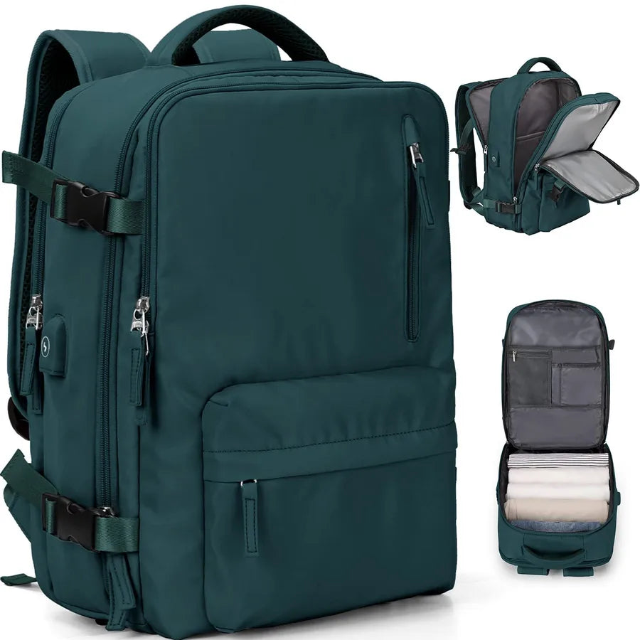 Solid Color Travel Daily Women's Backpack