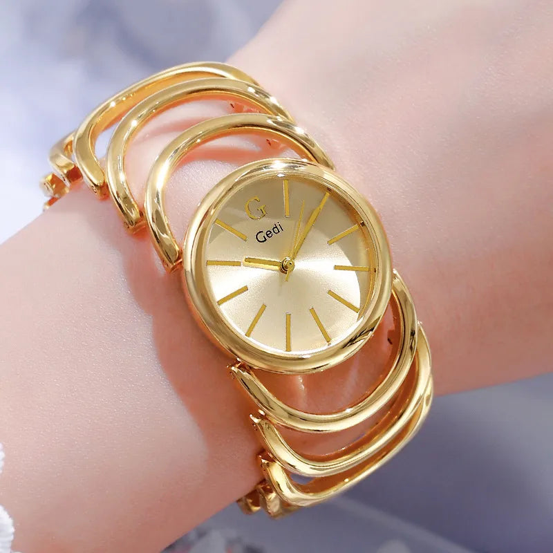 Casual Solid Color Jewelry Buckle Quartz Women's Watches
