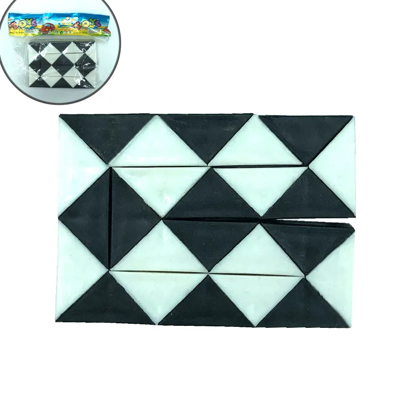fashion children's educational transformation magic snake folding cube capsule twist toy