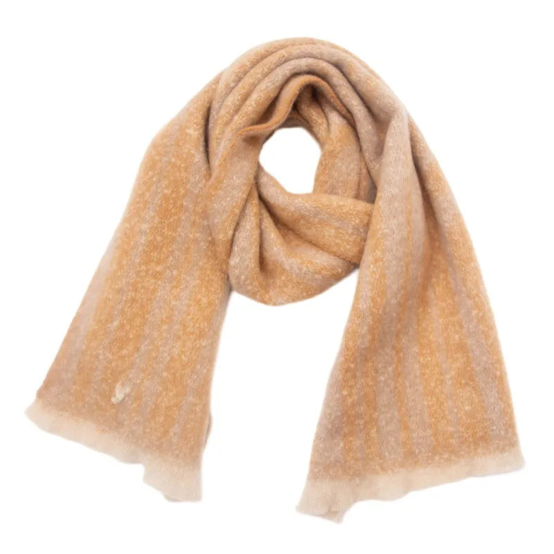 Women's Casual Simple Style Stripe Polyester Scarf