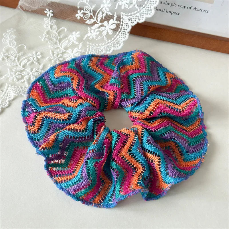 Elegant Lady Women's Multicolor Cloth Hair Tie