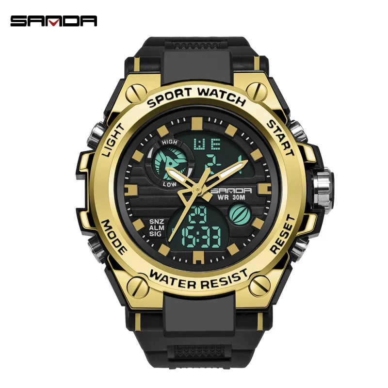 modern style solid color electronic men's watches