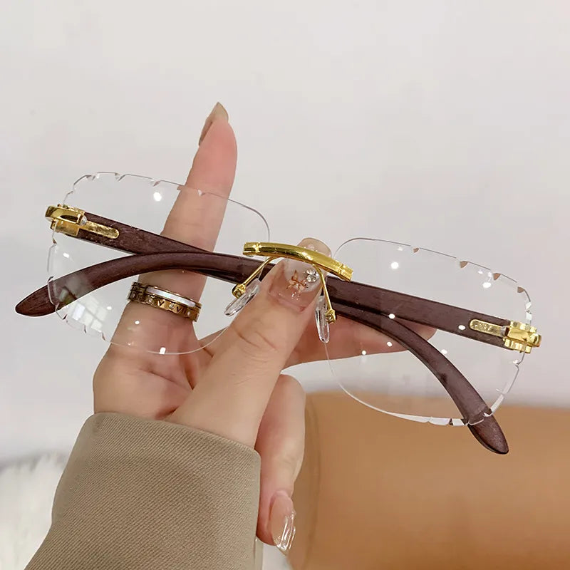 Basic Simple Style Solid Color Ac Square Frameless Women's Sunglasses