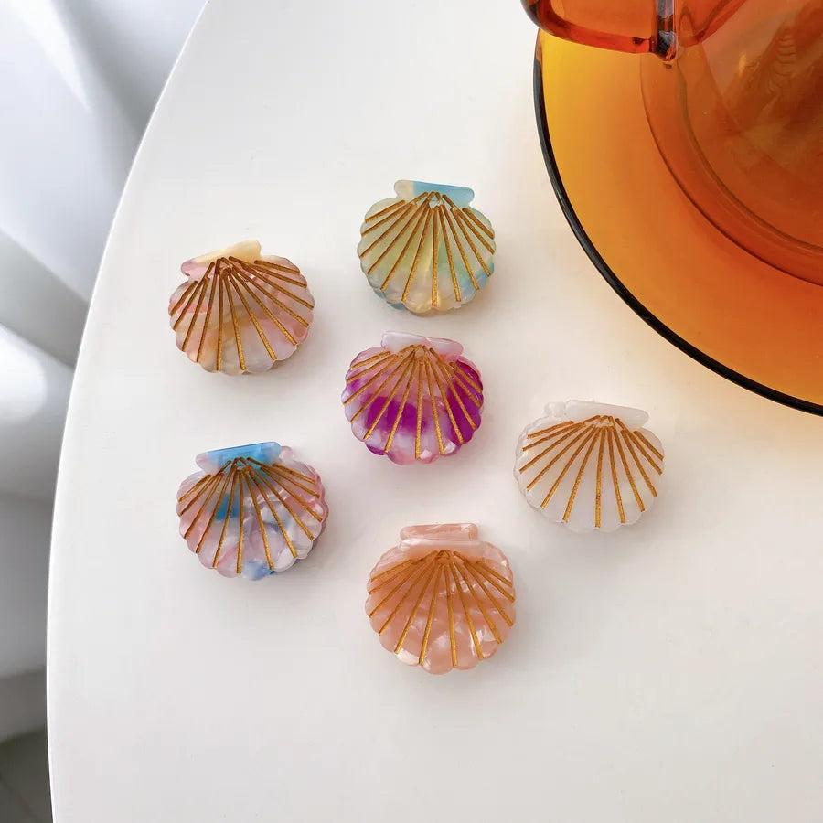 cute shell acetic acid sheets handmade hair claws