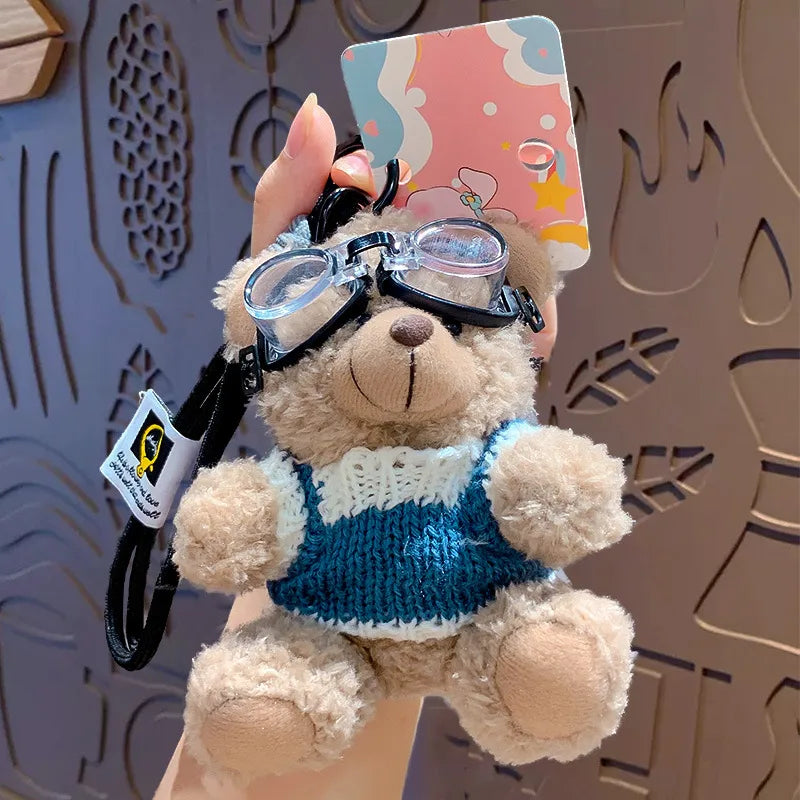 1 Piece Cute Bear Plush Unisex Bag Pendant Keychain