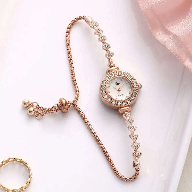 Casual Heart Shape Telescopic Rope Quartz Women's Watches