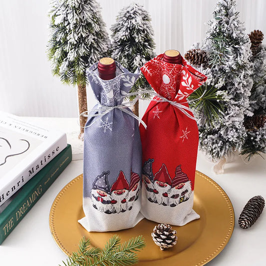 christmas fashion santa claus cloth banquet tableware