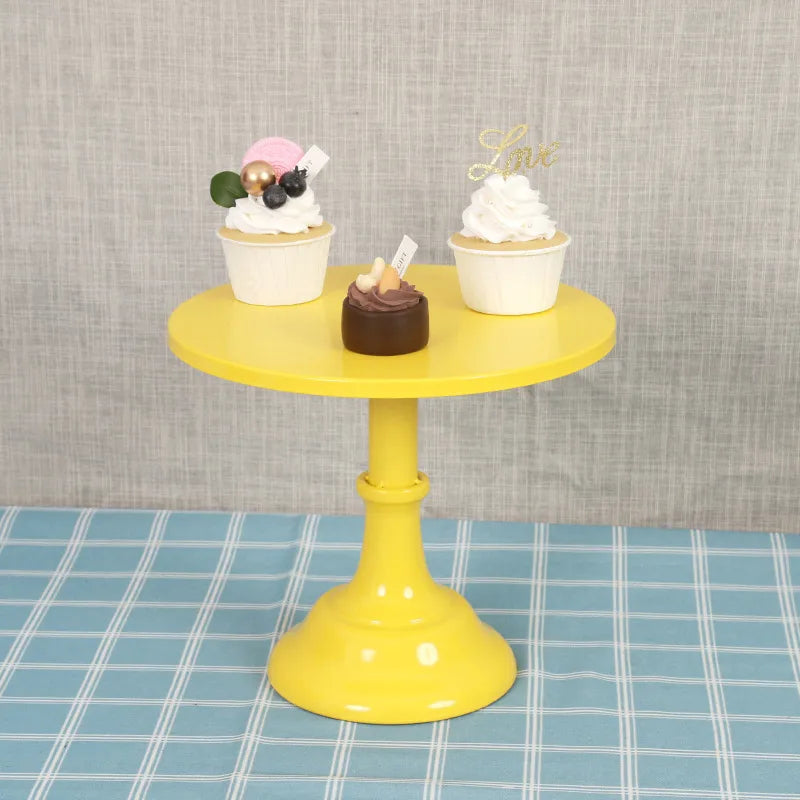 Nordic Style Solid Color Iron Daily Party Cake stand