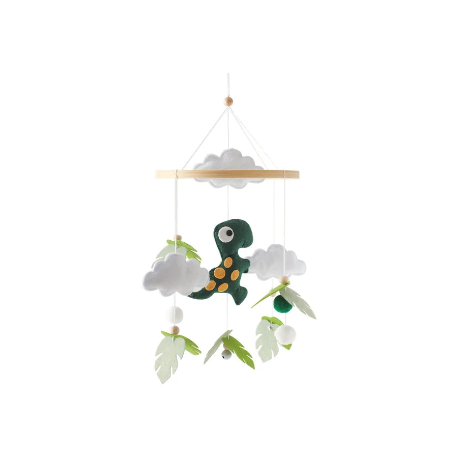 Nordic Style Felt Animal Bed Bell Hanging Decoration Baby Infant Carriage Hand Eye Coordination Hanging Ornament Bed Bell