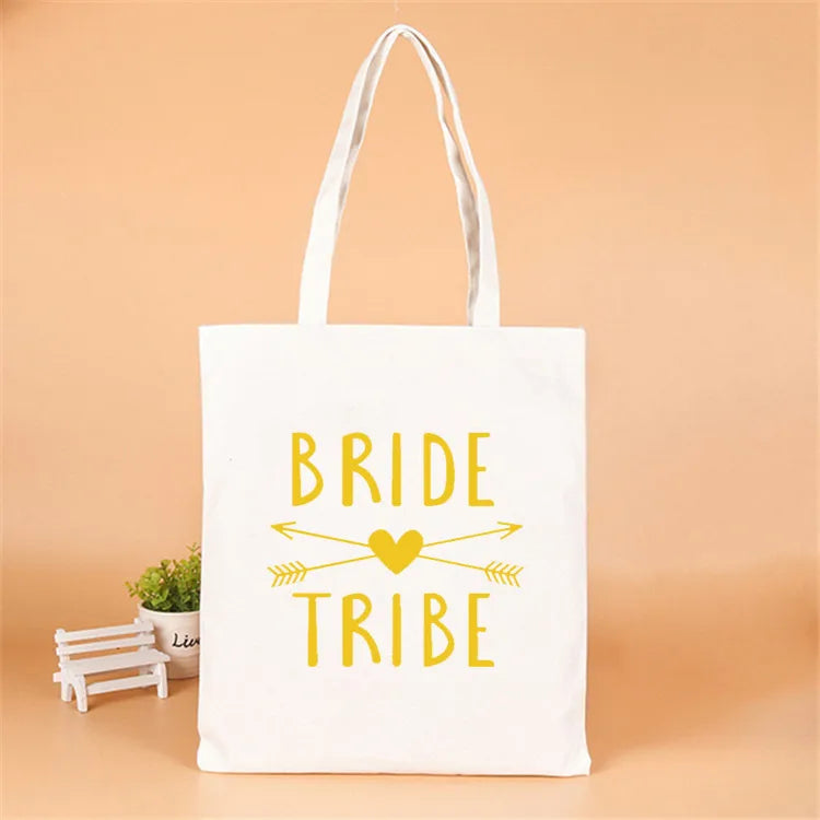 letter linen party gift bags