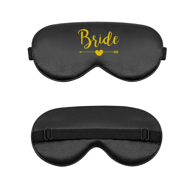 bride and bridesmaid artificial silk eye shield adjustable elastic wedding game bridesmaid gift