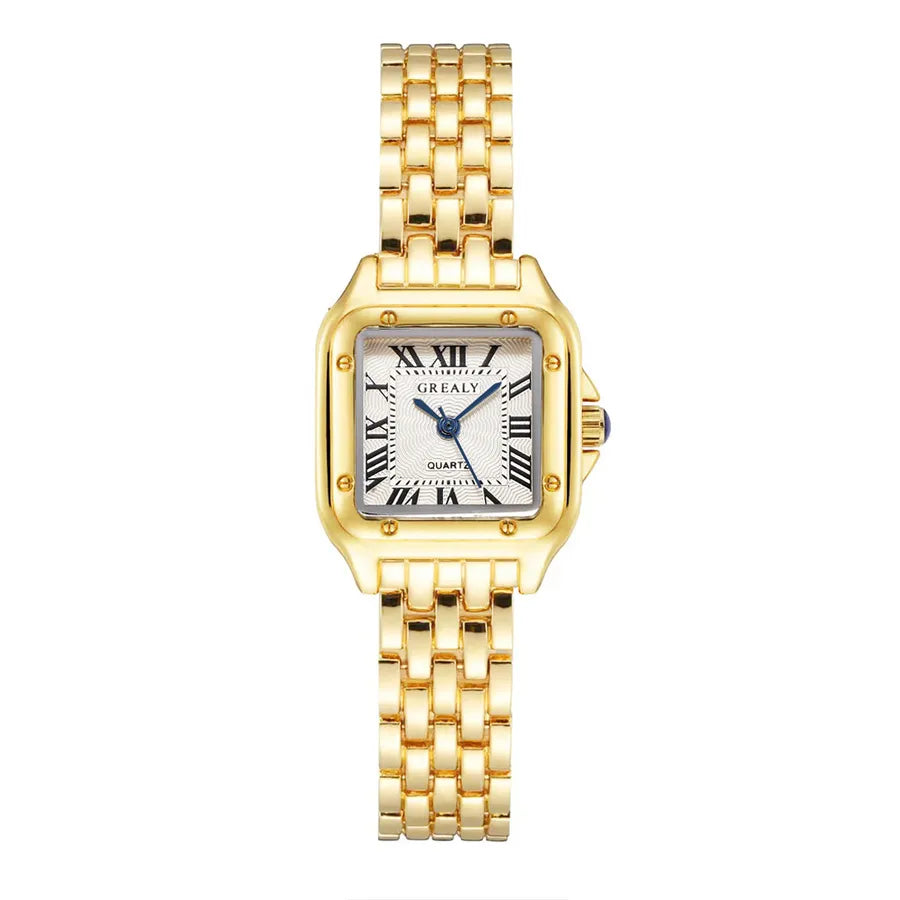 Fashion   stainless steel women's brand quartz watch business casual steel belt Women's Watch