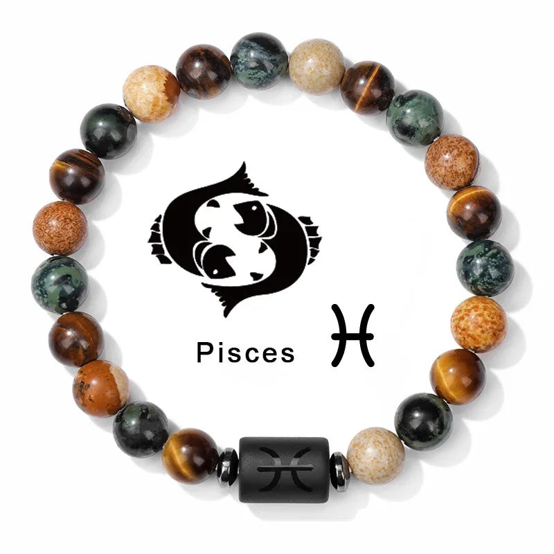 Simple Style Constellation natural stone Agate Bracelets In Bulk