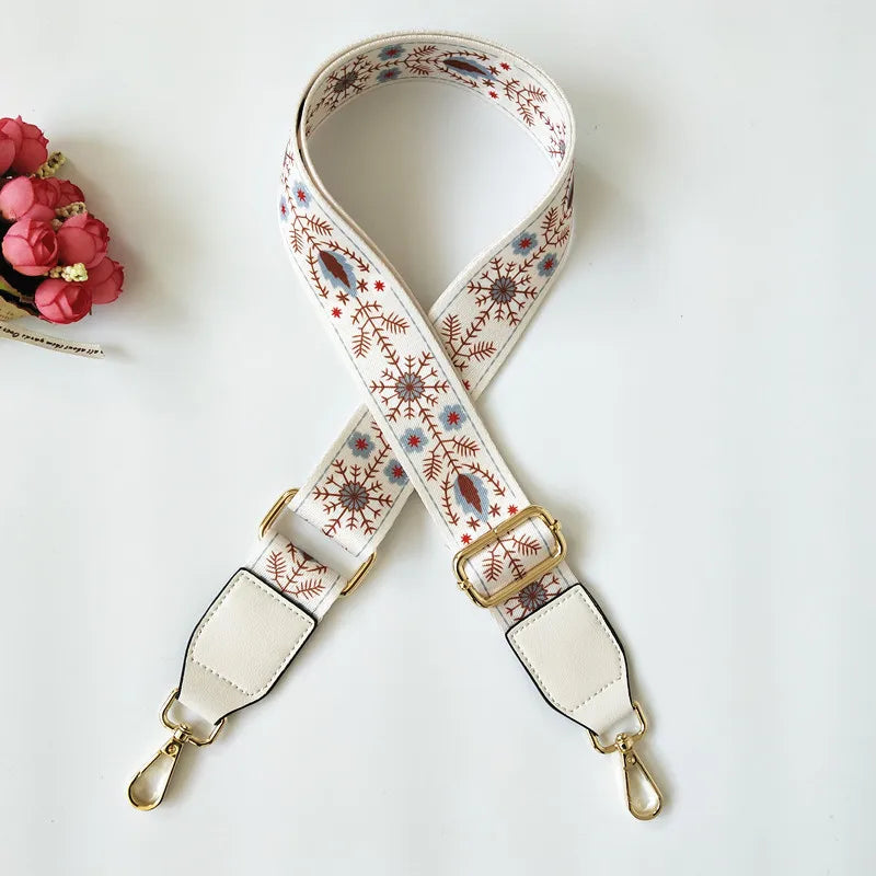 new flower shoulder accessories adjustable shoulder messenger women's bag strap