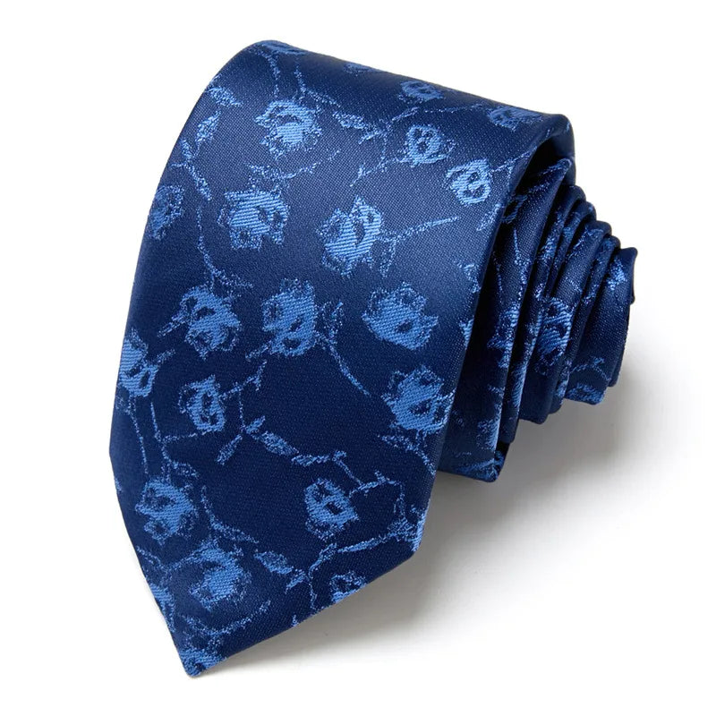 casual geometric waves polyester polyester yarn men's tie
