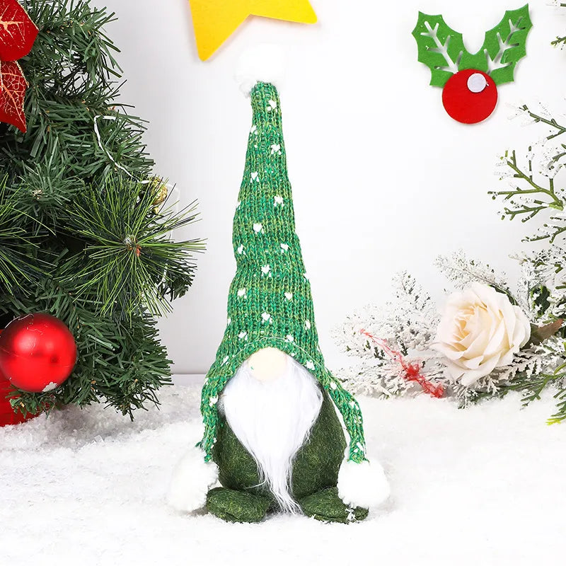 Christmas Cartoon Style Pastoral Color Block Holiday Festival Ornaments