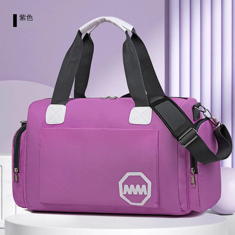 Unisex Basic Solid Color Oxford Cloth Waterproof Travel Bags