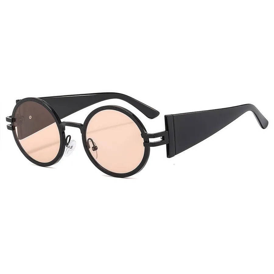 Vacation Simple Style Solid Color Pc Oval Frame Full Frame Women's Sunglasses