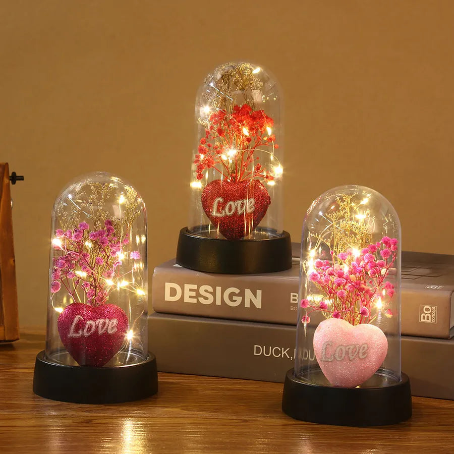 valentine's day romantic sweet pastoral heart shape plastic indoor home