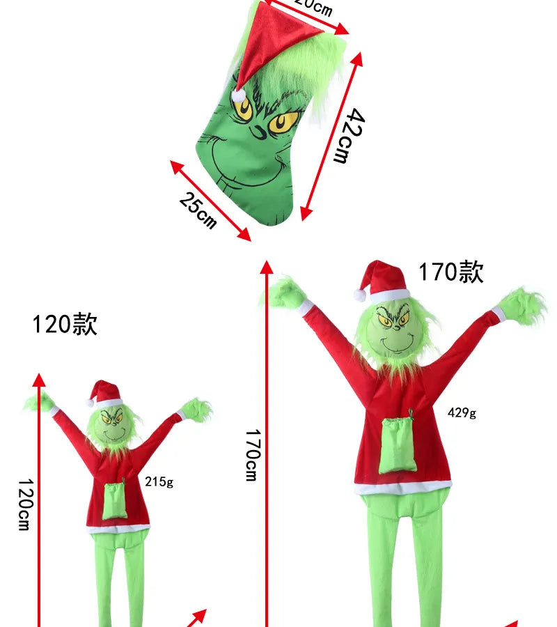 Christmas Casual Santa Claus Party Decorative Props Decorations Hanging Ornaments