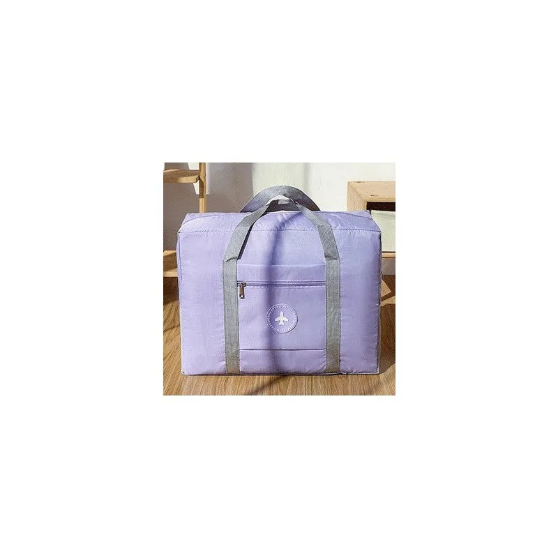 casual solid color oxford cloth travel bags